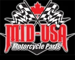 A logo of mid-usa motorcycle parts